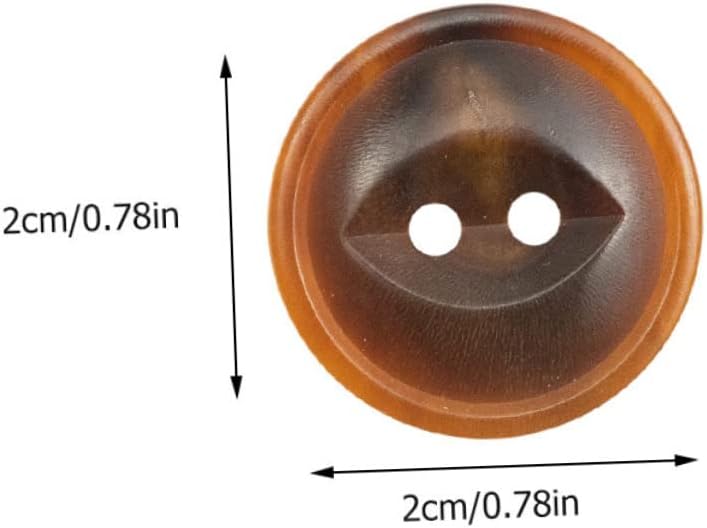 Vintage Ox Horn Sewing Buttons Brown Cat Eye Patterns for Coats Suits Sweaters DIY Crafts - Image 2